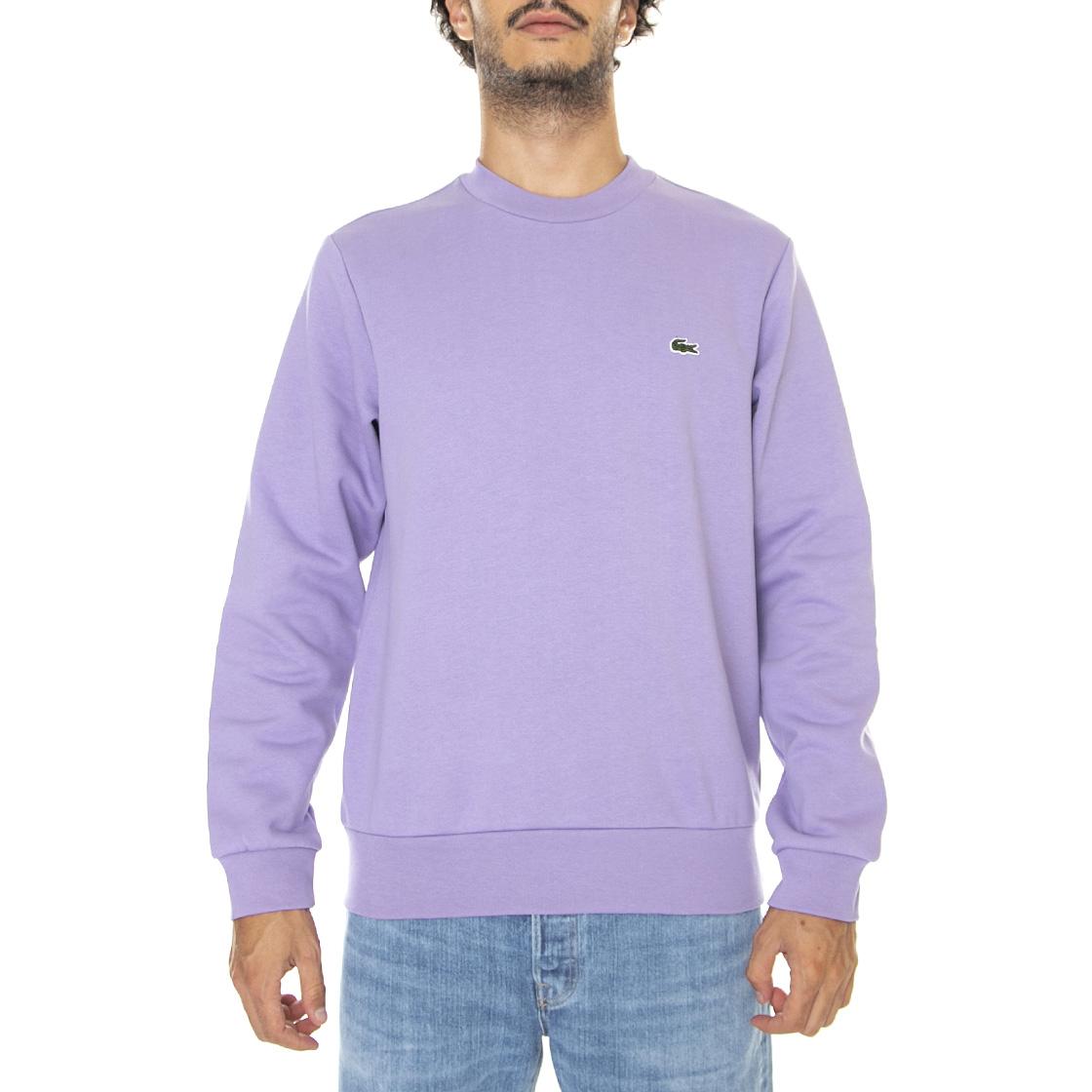 Sweatshirt-Gfu - Felpa Girocollo Uomo Viola SH9608-GFU  LACOSTE 