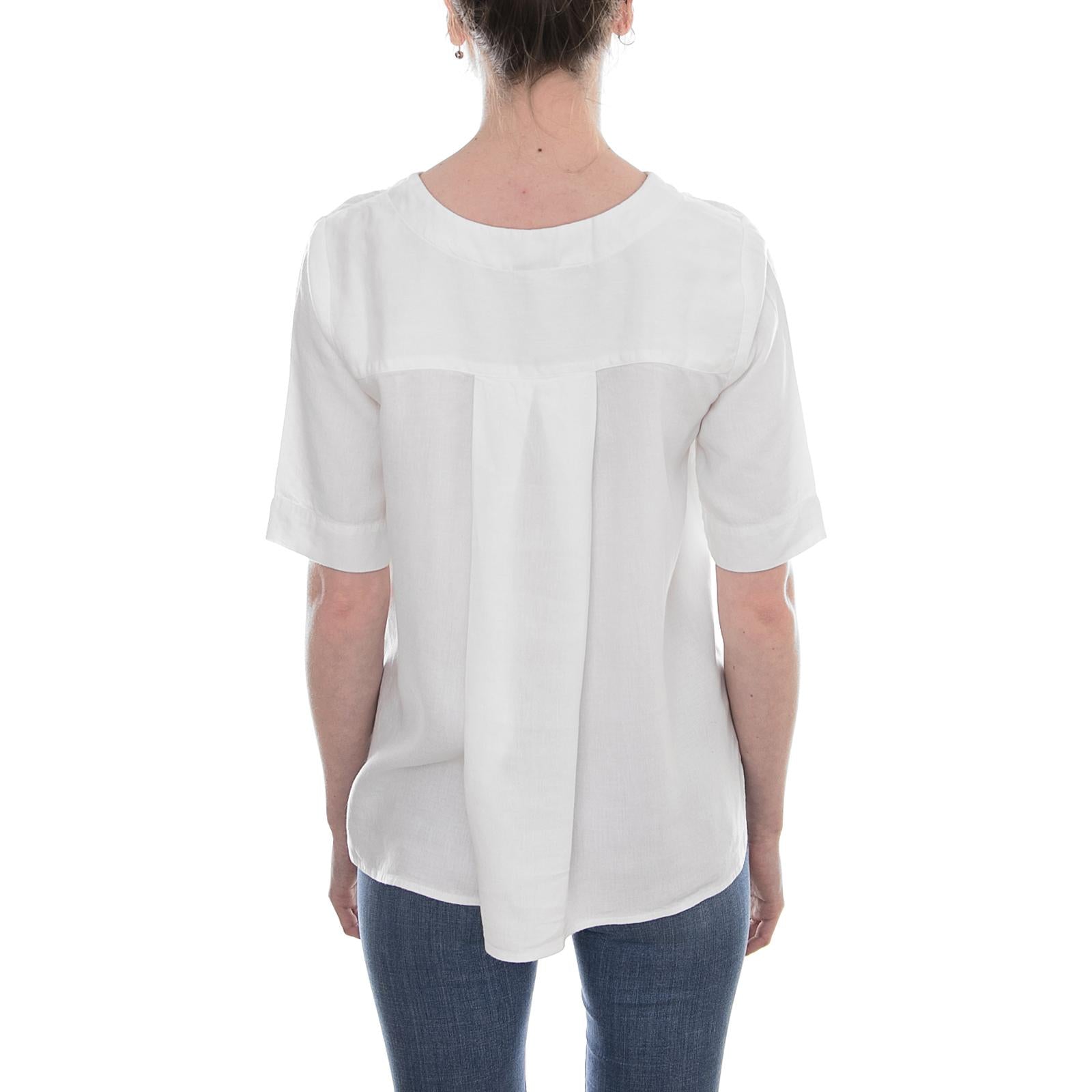 Gloria T-Shirt - Off White - Maglietta Girocollo Donna Bianca 181656-101  ELVINE 