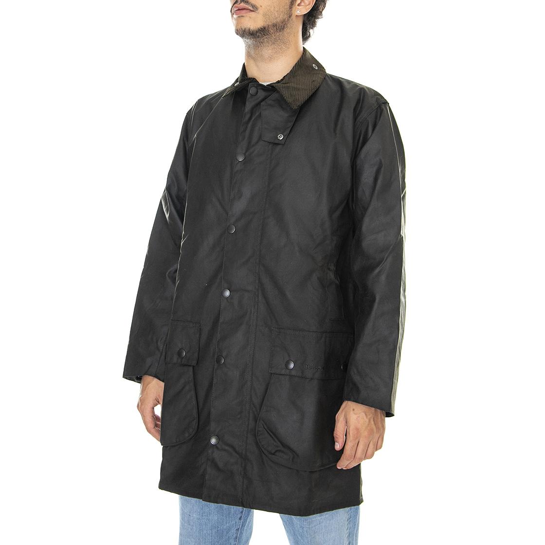 Classic Northumbria Wax Jacket Olive - Giacca Invernale Uomo Marrone MWX0009-OL91-FW23 . BARBOUR 