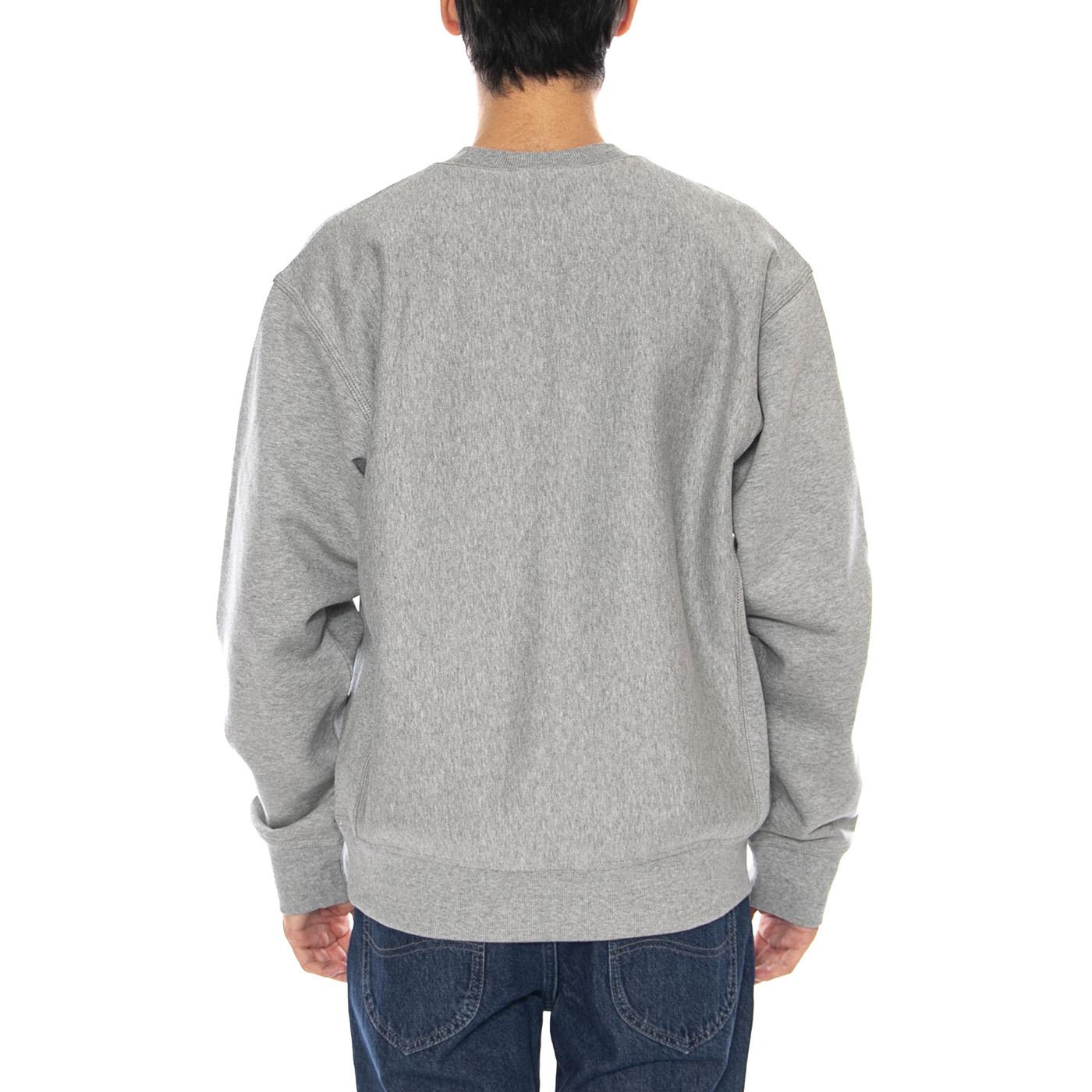American Script Sweat Grey Heather - Felpa Girocollo Uomo Grigia I025475.V6XX . CARHARTT WIP 