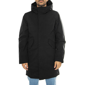 Hjalmar black - Giacca con Cappuccio Uomo Nera 331186-110 . ELVINE 