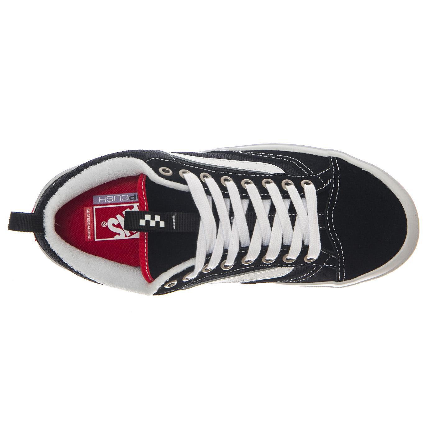 Skate Old Skool 36 + Black / White - Scarpe Uomo Nere VN000D5RBA21  VANS 