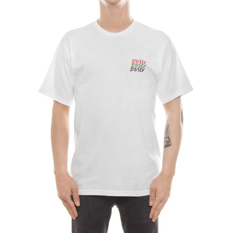 JAH BLESS TEE WHITE 1904019-WHITE  STUSSY 