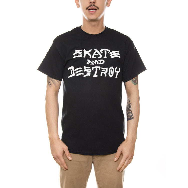 SKATE AND DESTROY BLACK 311003 BLK  THRASHER 