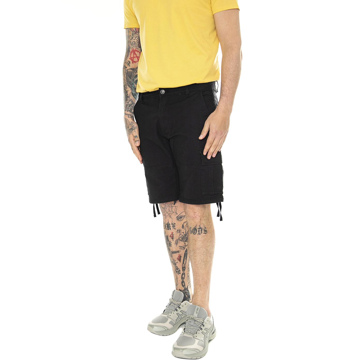 Onsray Life 0020 Ribstop Cargo Shorts CS Black - Bermuda Uomo Neri 22029901-Black  ONLY & SONS 