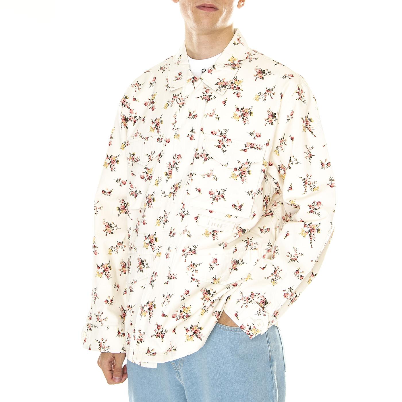 M' Field Floral Jacket Ivory Floral - Giacca Uomo Multicolore JK00386-IVFLO  HUF 