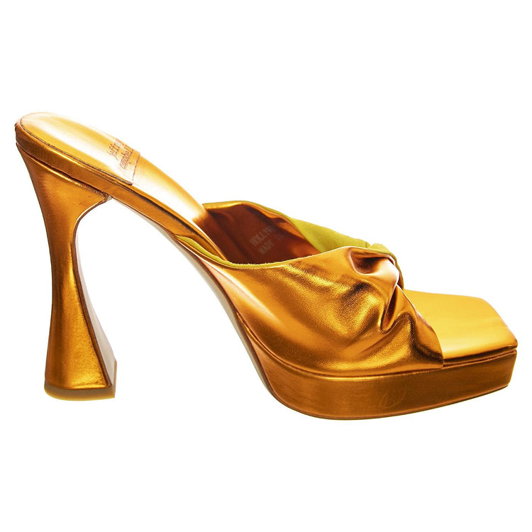 Hollyweird Yellow Kid Suede and Pu - Sandali Donna Arancioni JCSR201L-100-YEL  JEFFREY CAMPBELL 