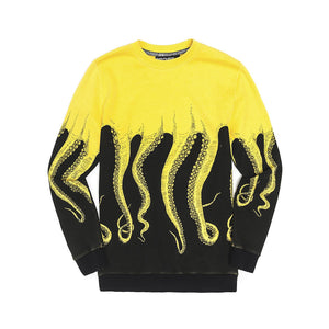 BLACK OCTOPUS Screen Printed YELLOW 113294_4  OCTOPUS 