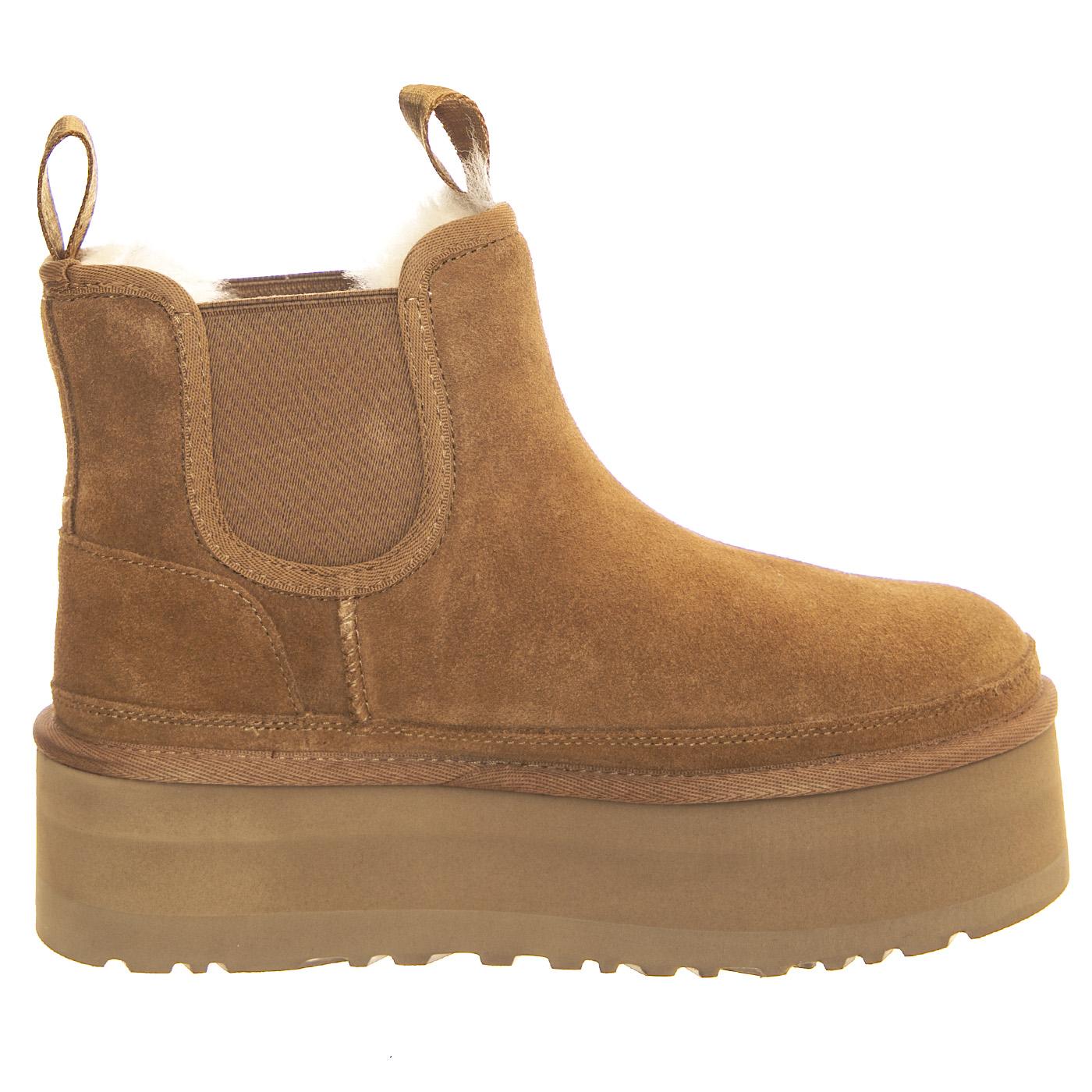 Neumel Platform Chelsea Chestnut - Stivali Donna Marroni UGSNEUPCCN1134526W  UGG 