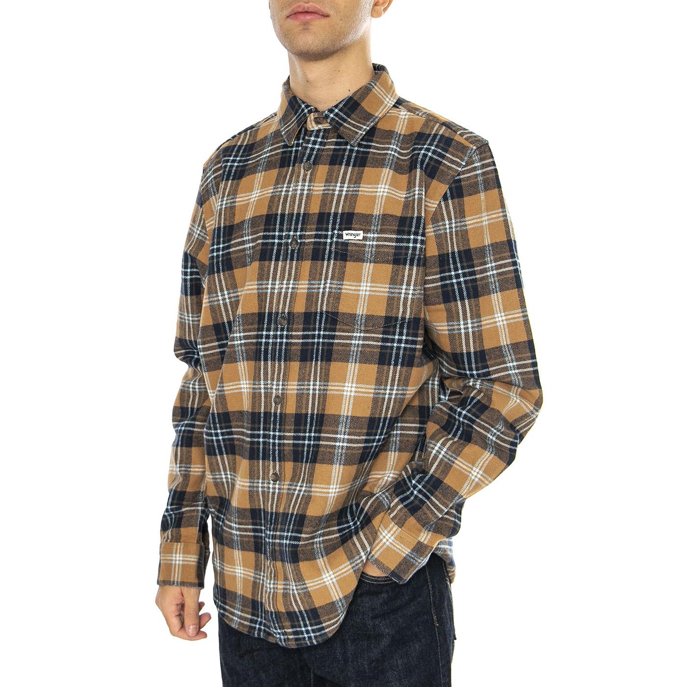 Dijon Shirt - Camicia Uomo Multicolore 112357225-BROWN  WRANGLER 