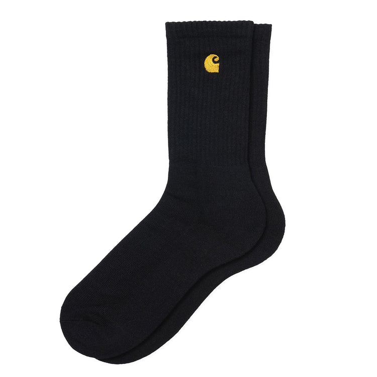 Carhartt Chase Socks Black / Gold - Calzini Neri I029421.00F.XX.06 . CARHARTT WIP 
