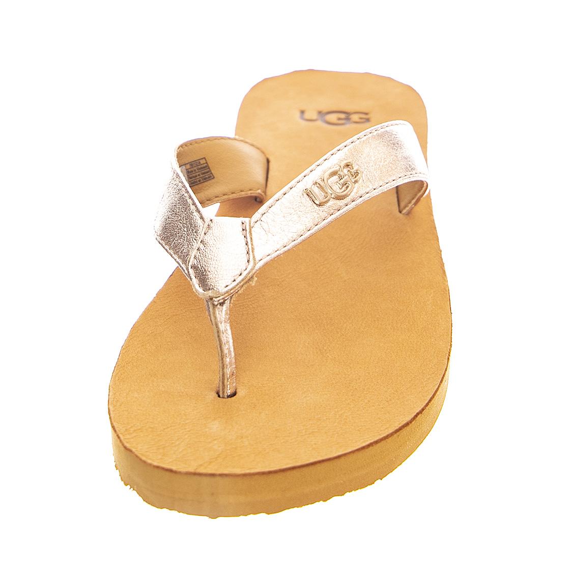 Womens Tawney Logo Rose Gold Metallic Sandals USW 10 UGSTAWLRGMT1119998W  UGG 