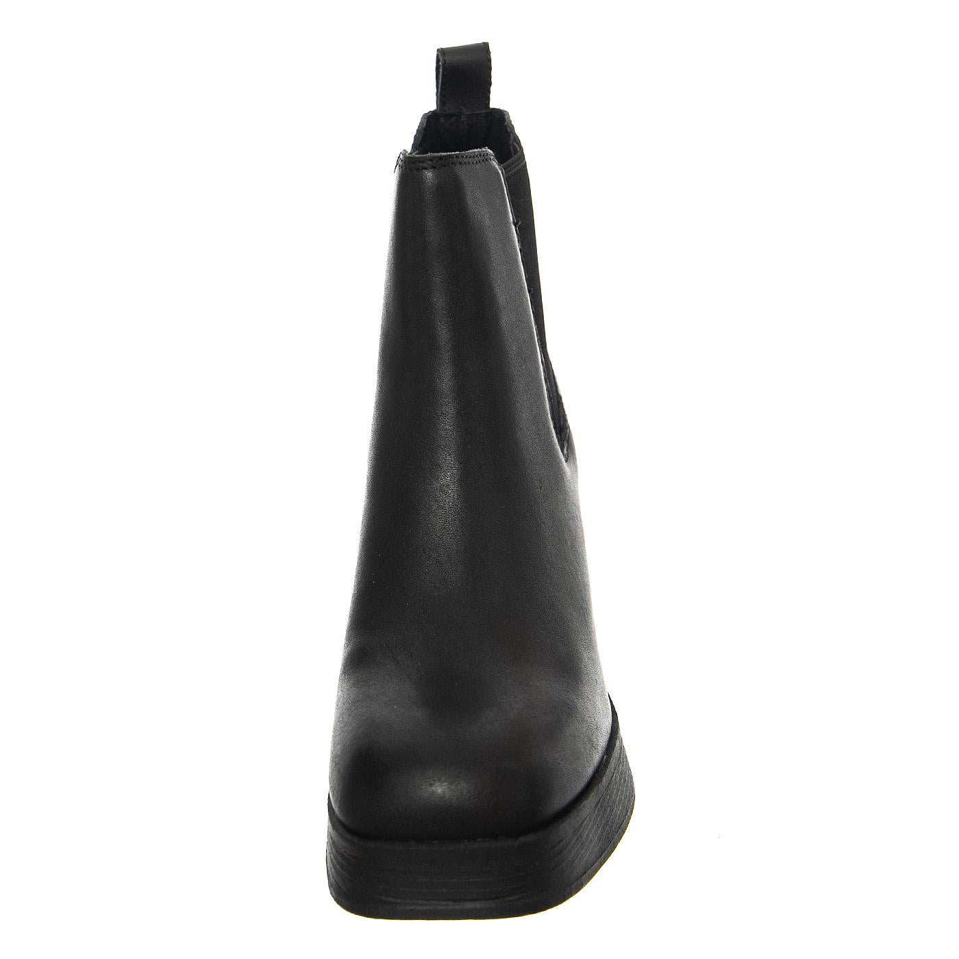 PRIORITY BLACK LEATHER - Stivaletti alla Caviglia Donna Neri WSSPRIORITY-BLK . WINDSOR SMITH 