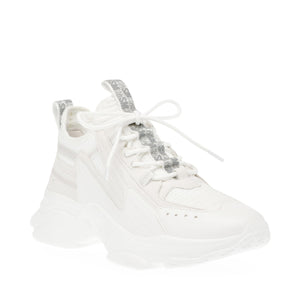 Match Box White / White - Scarpe Stringate Profilo Basso Donna Bianche SMPMATCHBOX-11E  STEVE MADDEN 