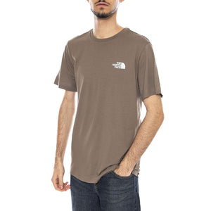 M SS Simple Dome -- Maglietta Uomo Marrone NF0A87NG BOW1 THE NORTH FACE 