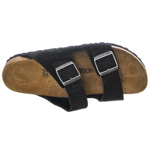 Arizona Desert Buck Black, Nubuck Leather - Sandali Uomo / Donna Neri - Calzata Regolare 1020736  BIRKENSTOCK 