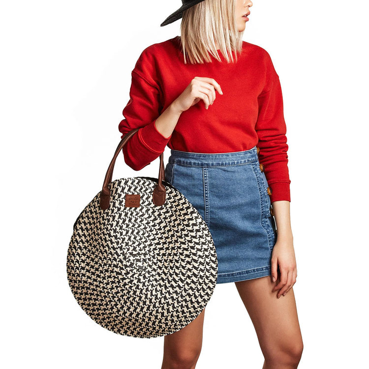 AMALIE BAG BLACK/NATURAL 05229-BKNAT  BRIXTON 