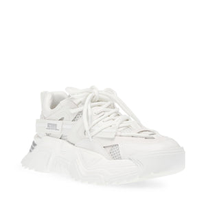 Kingdom White / White - Scarpe Straingate Profilo Basso Donna Bianche SMPKINGDOM-11E  STEVE MADDEN 