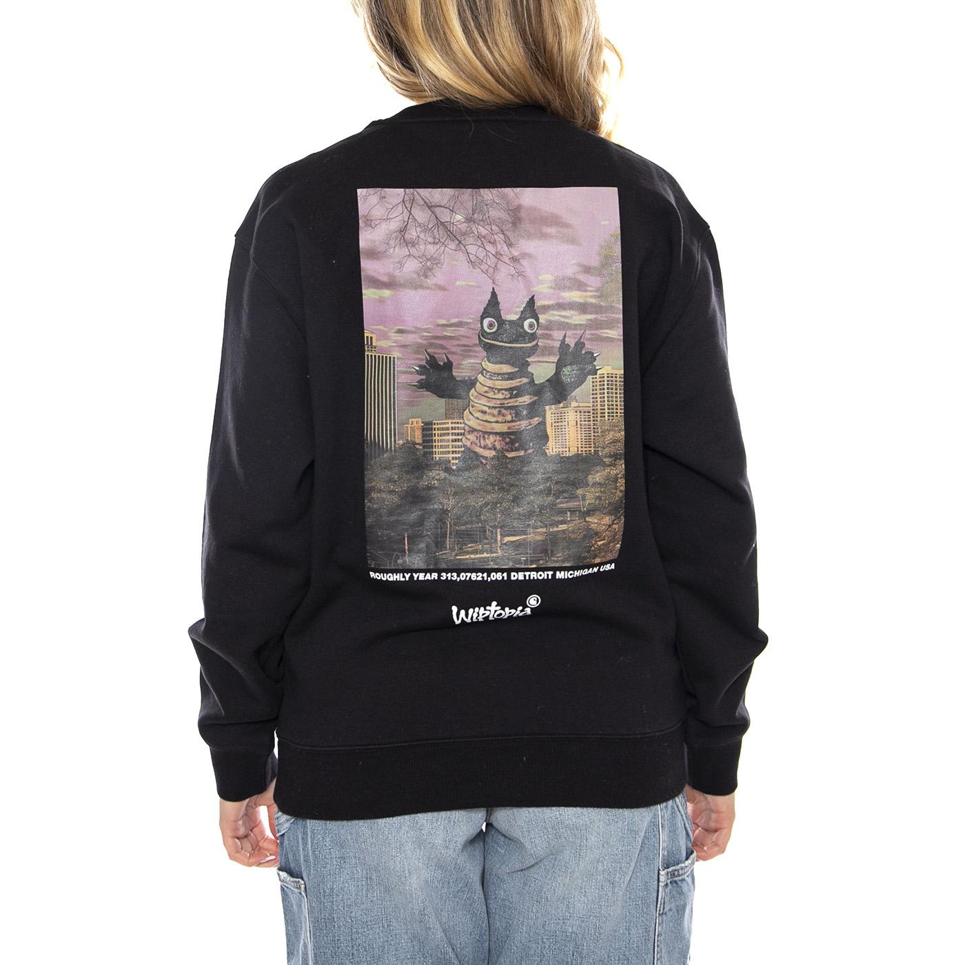 W Wiptopia Script Sweatshirt - Nera - Felpa Donna I035515_3F4_XX . CARHARTT WIP 