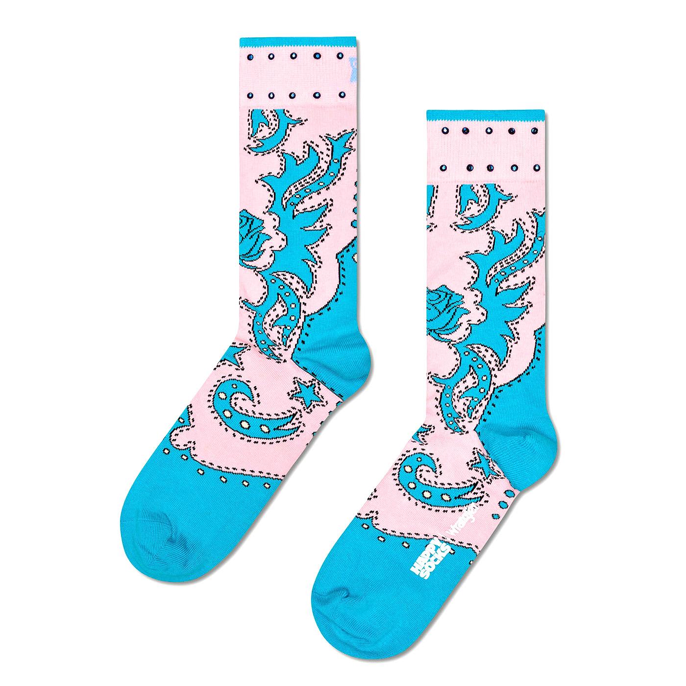 Wrangler Freehand Sock Turquoise - Calzini Multicolore P002248-TURQUOISE  HAPPY SOCKS 