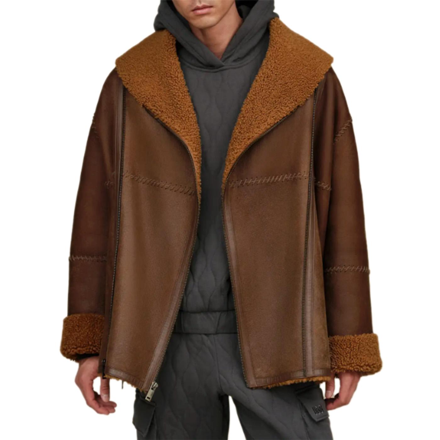 Shearling Coat Regenerate II Cognac - Giacca Uomo / Donna Marrone UGC1158700-COG  UGG 
