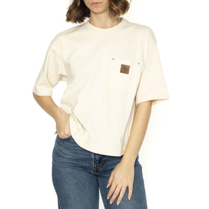 W' S/S Eldon T-Shirt Natural - Maglietta Girocollo Donna Beige I034376.05XX  CARHARTT WIP 