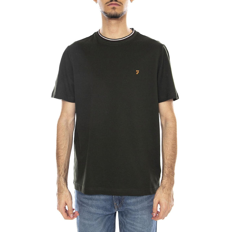 Elton Tee - Maglietta Uomo Girocollo Gold Ever Green Verde F4KFF054 357 FARAH 