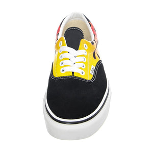 UA Era (Flame) - Scarpe Stringate Porfilo Basso Uomo Nere / Gialle / Black / True White VN0A4BV4XEY1  VANS 