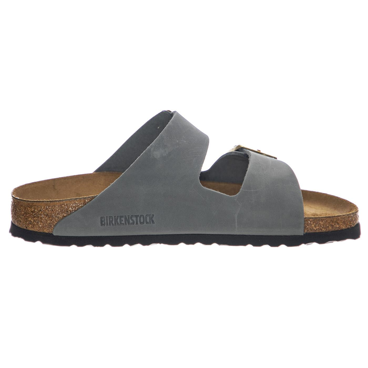 Arizona basalt gray, Oiled Leather - Sandali Donna Grigi 1029253  BIRKENSTOCK 