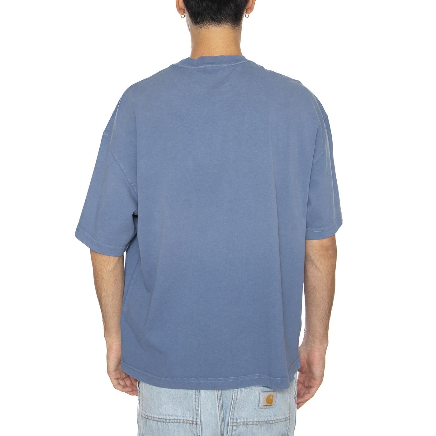 S/S Hudson Pocket T-Shirt Sorrent - Maglietta Girocollo Uomo Blu I035140.1YI5F . CARHARTT WIP 