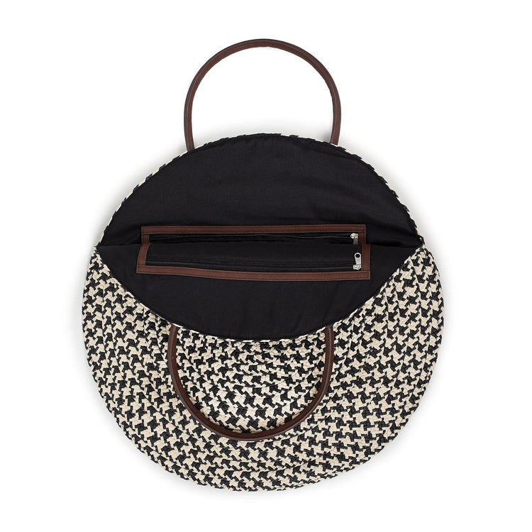 AMALIE BAG BLACK/NATURAL 05229-BKNAT  BRIXTON 