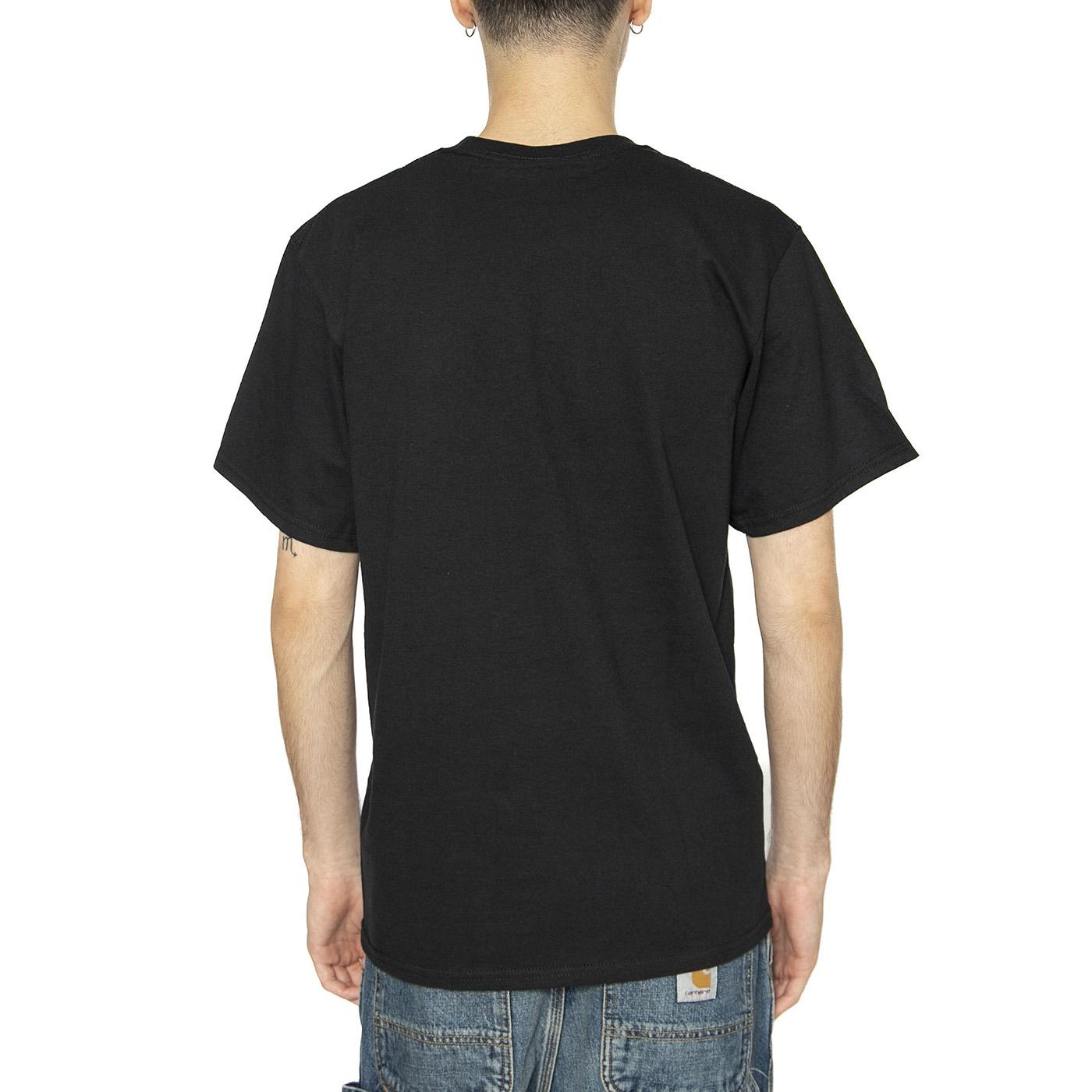 Dirty Water Dog S/S Tee - Maglietta Girocollo Uomo Nera TS01732-BLACK  HUF 