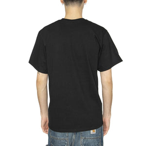 Dirty Water Dog S/S Tee - Maglietta Girocollo Uomo Nera TS01732-BLACK  HUF 