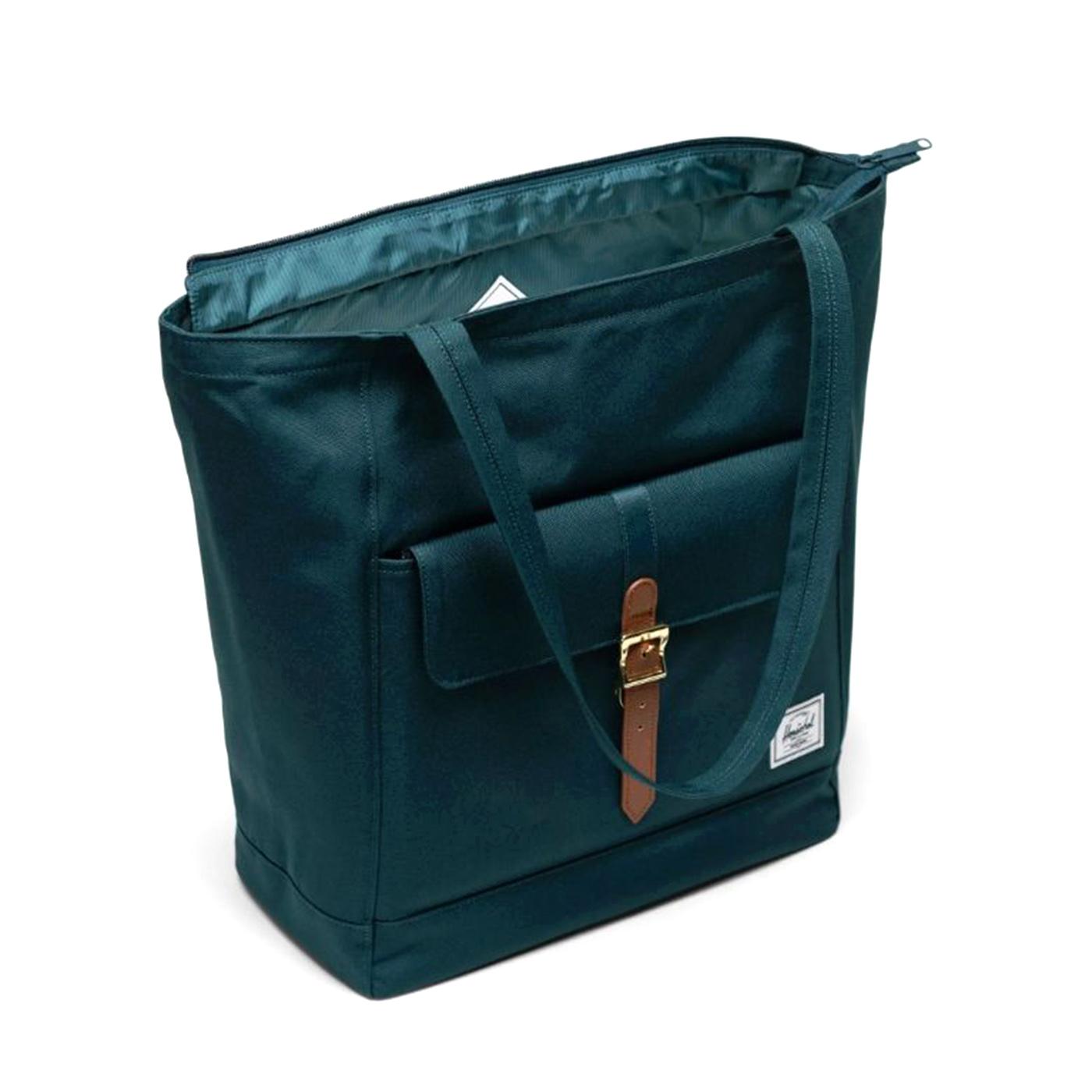 Herschel Retreat Tote - 20L - Dark Sea - Borsa Tote Shopping Bag Verde 11401-06551-OS 06551 HERSCHEL 