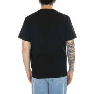 Established Works Eyes Pocket Tee SS Black - Maglietta Girocollo Uomo Nera 131080349-BLK  OBEY 