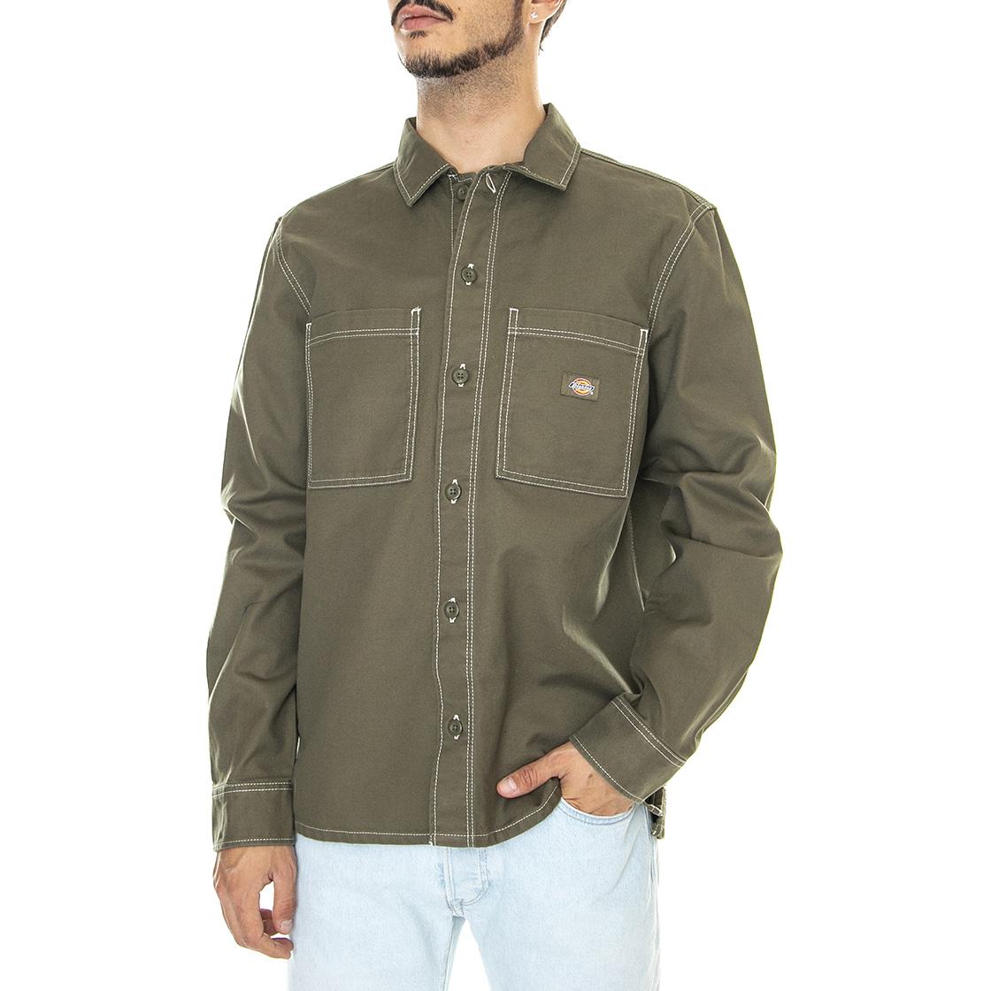 Florala Shirt Military Green - Camicia Uomo Verde DK0A4Y4TMGR1  DICKIES 