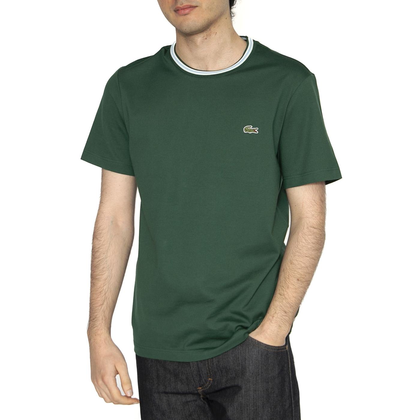 T-Shirt 132 Green - Maglietta Girocollo Uomo Verde TH9903-132  LACOSTE 