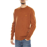 Maidstone Crew Sweat – Herren-Sweatshirt mit Rundhalsausschnitt, Farbe: Burnt Ochre, Marke: FARAH
