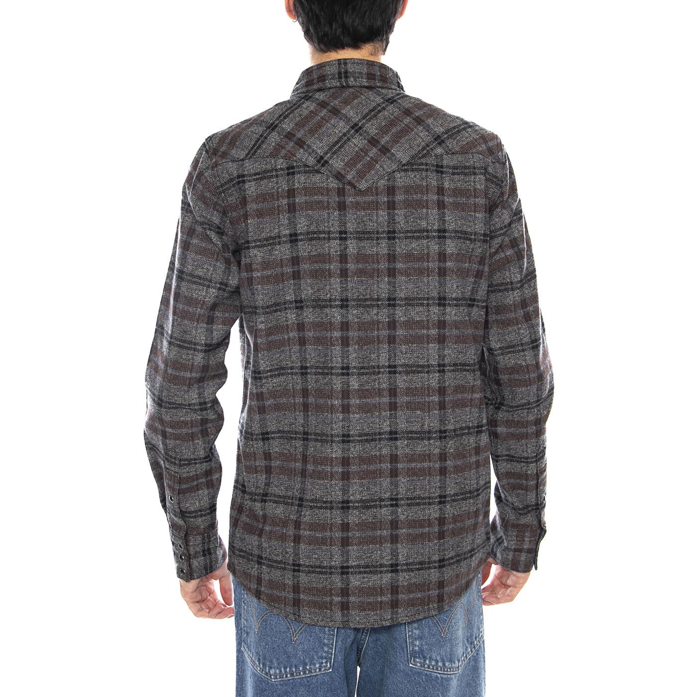 Western Shirt Reach Black - Camicia Uomo Multicolore 112371526 . WRANGLER 