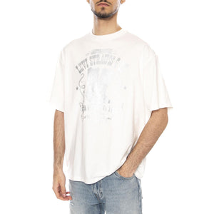 GRAPHIC SHORT STACK TEE SUGAR SWIZZLE - Maglietta Girocollo Uomo Bianca<BR/> A4924 0114 LEVIS 