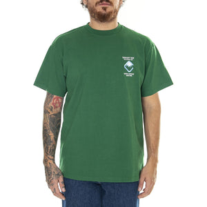 S/S Aspen T-Shirt Aspen Green /heavy enzyme wash - Maglietta Girocollo Uomo Verde I032413.1NR4G  CARHARTT WIP 