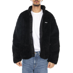 Icon Face Sherpa Kacket Black - Giacca Uomo Nera 121800564 BLK OBEY 