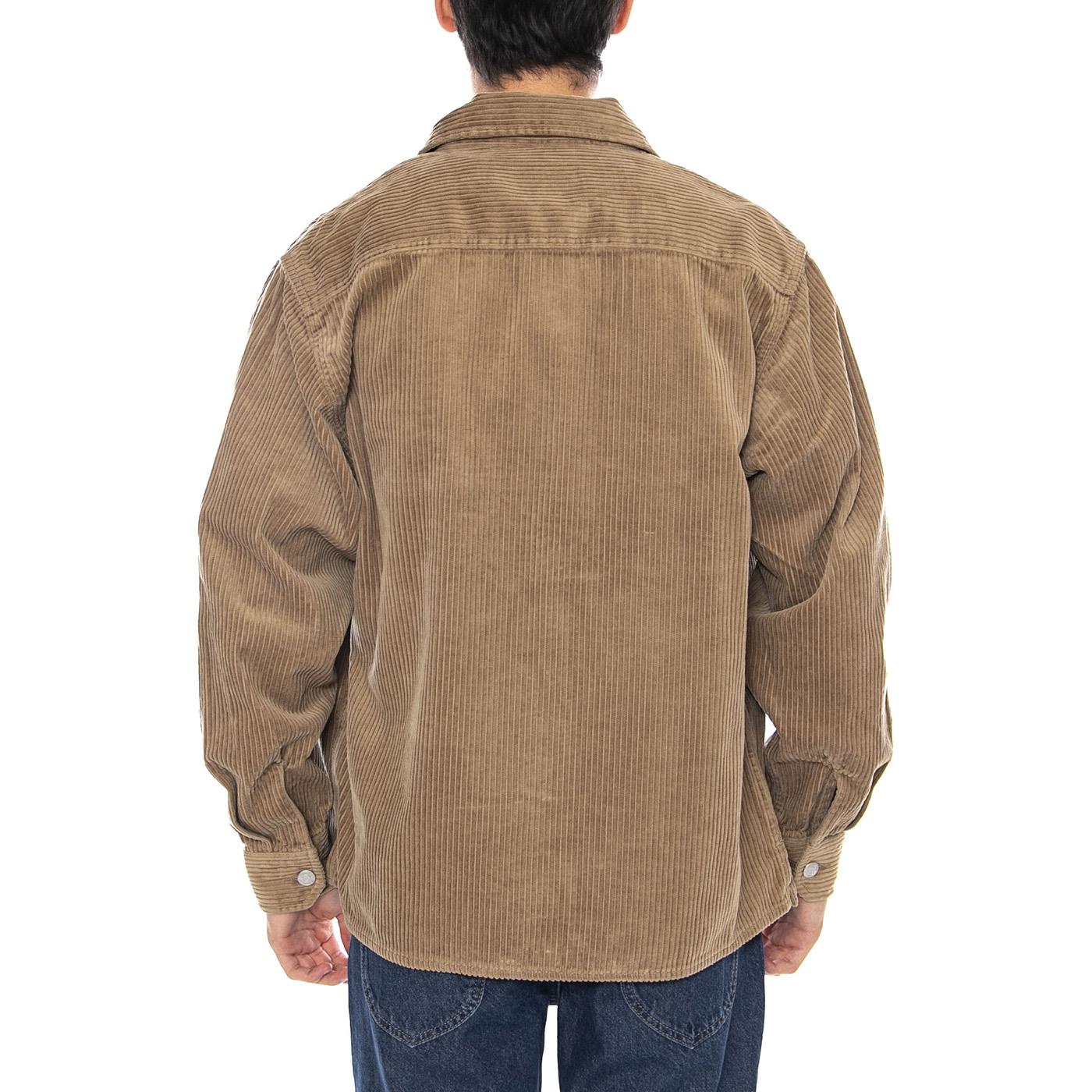Reynold Shirt Jac Leather - Giacca Uomo Marrone I036049.8Y02 . CARHARTT WIP 