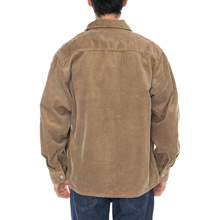 Reynold Shirt Jac Leather - Giacca Uomo Marrone I036049.8Y02 . CARHARTT WIP 