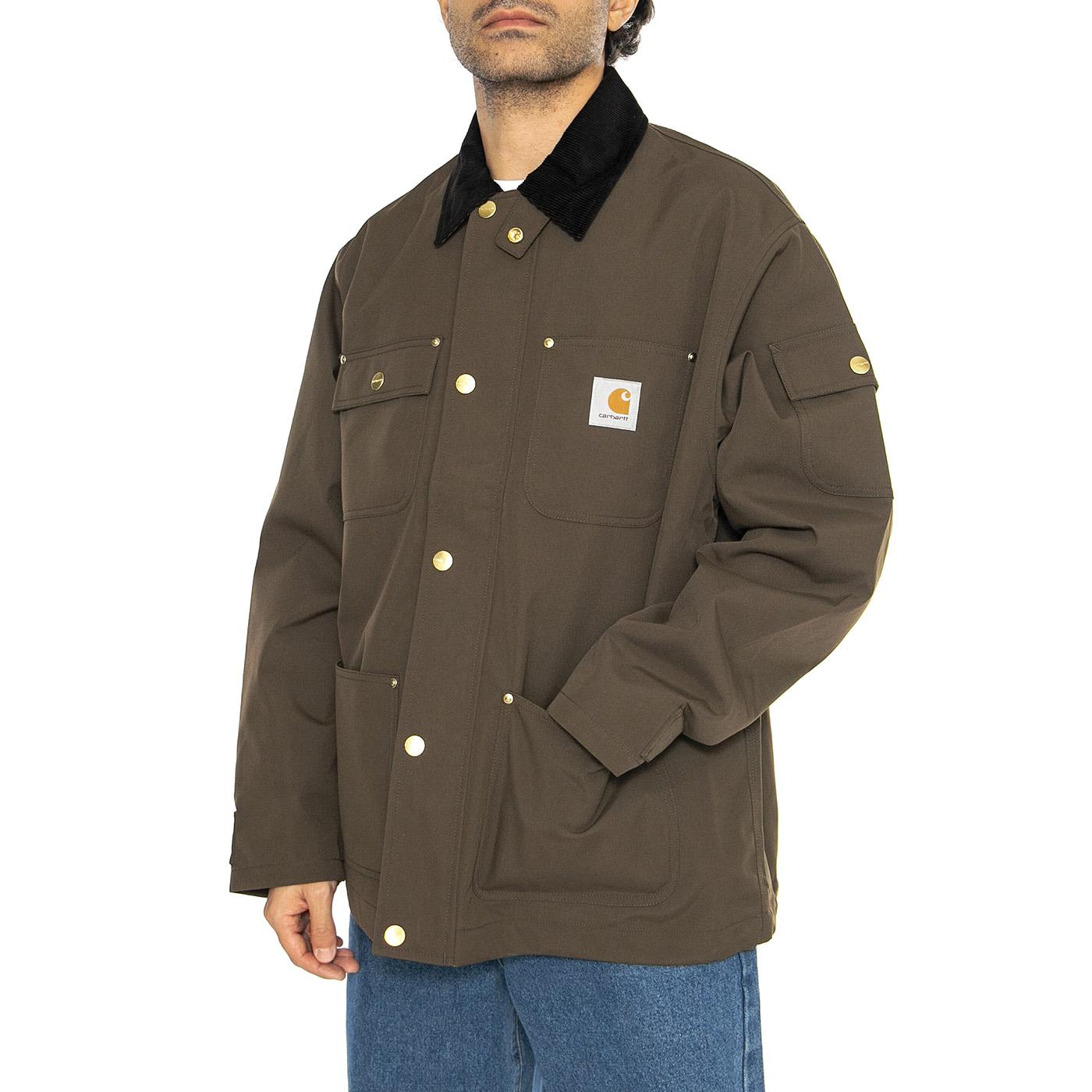 Clapton Jacket Liberica / Black - Giacca Uomo Marrone I034424.2NDXX  CARHARTT WIP 
