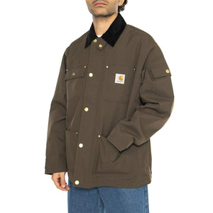 Clapton Jacket Liberica / Black - Giacca Uomo Marrone I034424.2NDXX  CARHARTT WIP 