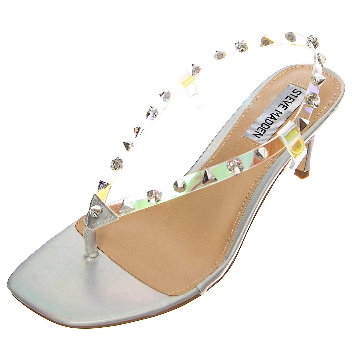 Zazzy-S Sil Iridescent - Sandali Donna Argento SMSZAZZY-S-SIL  STEVE MADDEN 