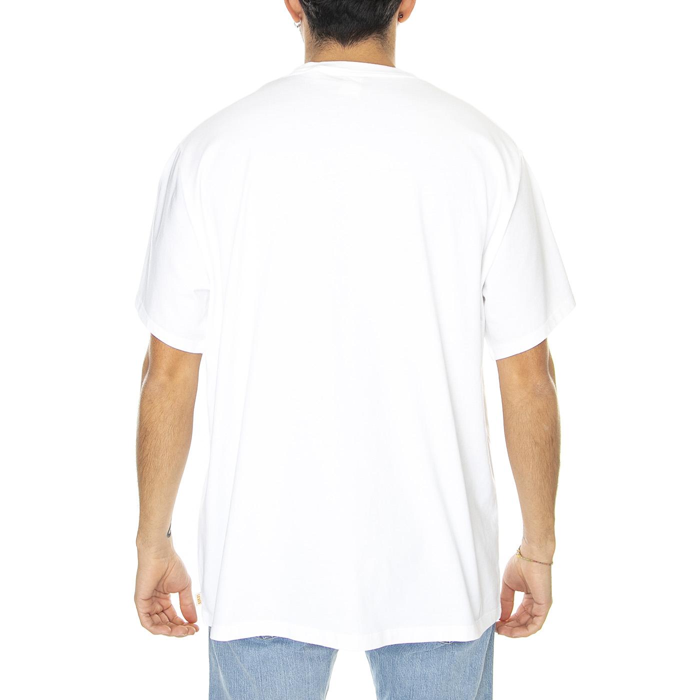 Gold Tab Tee White + Neutral - Maglietta Girocollo Uomo Bianca A3757-0007  LEVIS 
