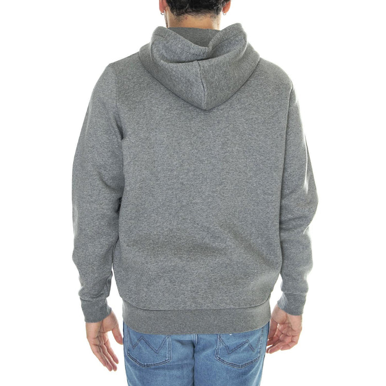 UA Rival Fleece Fz Hoodie Grey Sweat - Felpa con Cappuccio e Zip Uomo Grigia 77-1373881-12  UNDER ARMOUR 
