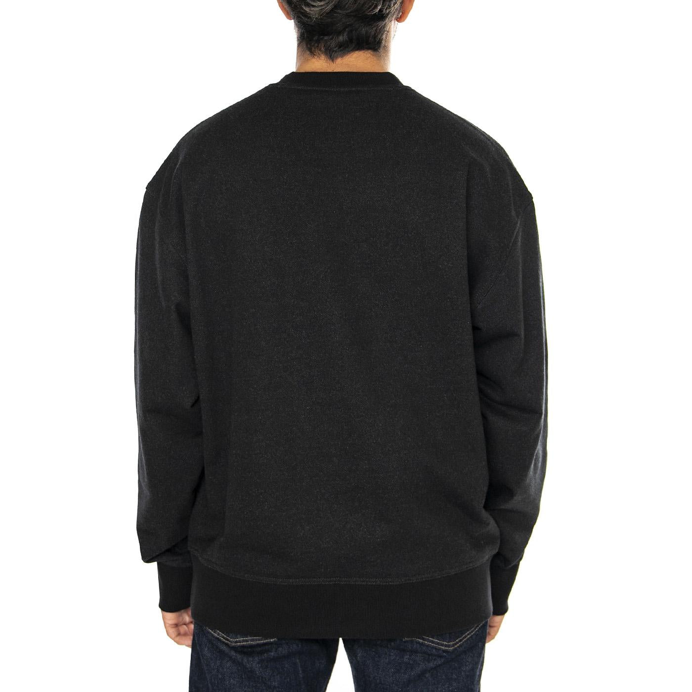 Clancy Heavyweight Sweatshirt Black - Felpa Girocollo Uomo Nera DK0A87CKBLK1  DICKIES 